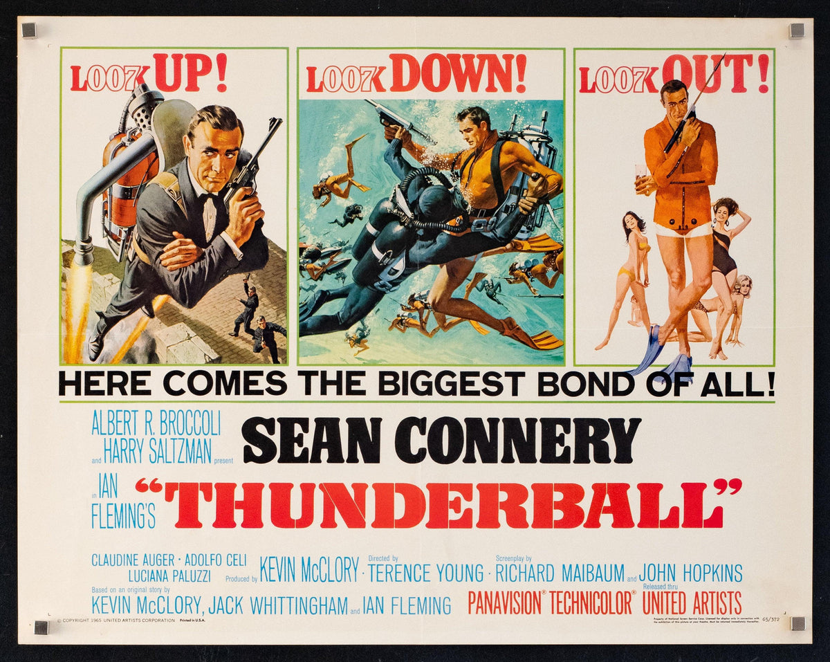 Thunderball Original Vintage Movie Poster