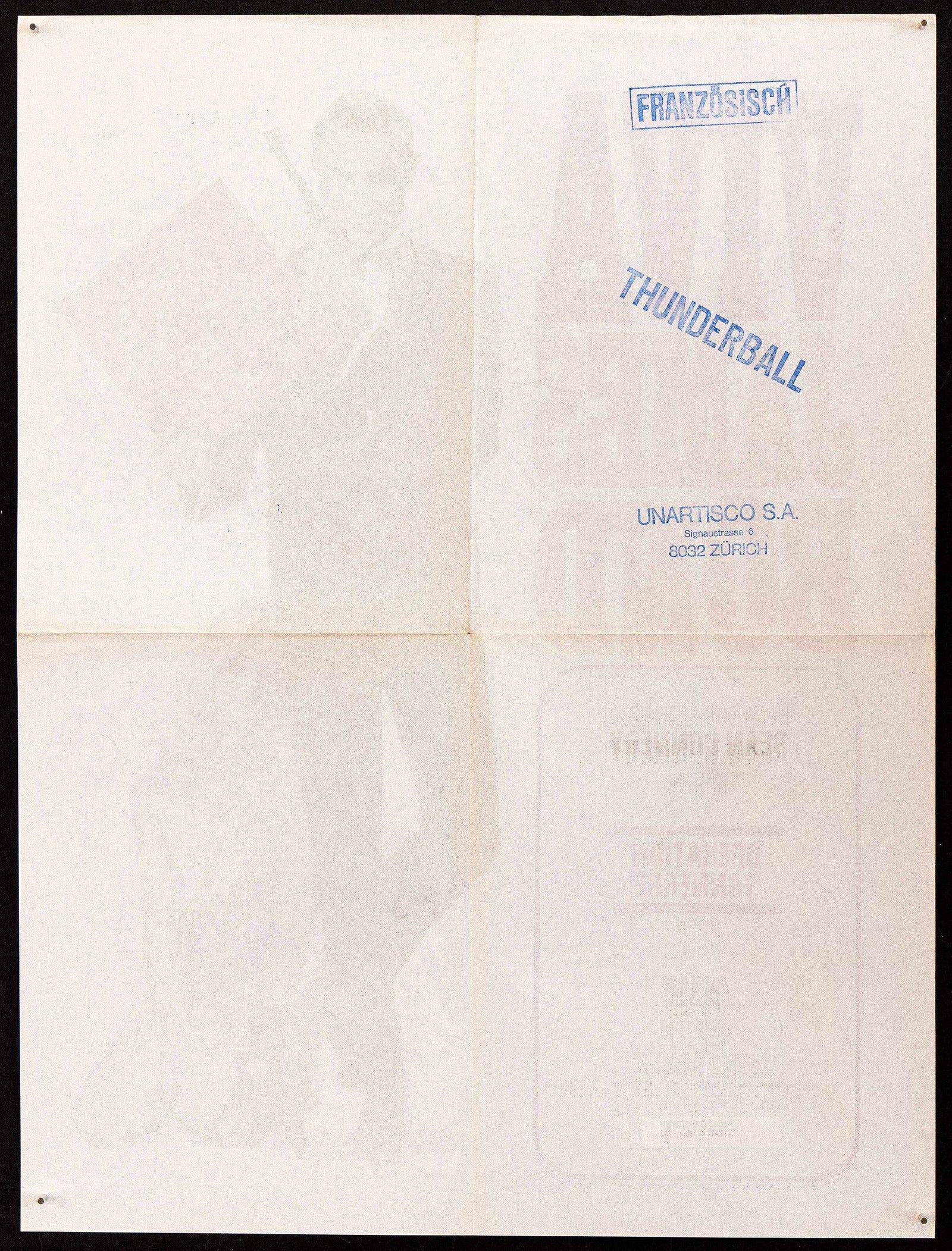 Thunderball / Viva James Bond Original Vintage Movie Poster
