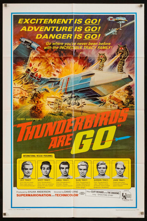 Thunderbirds Are Go Original Vintage Movie Poster