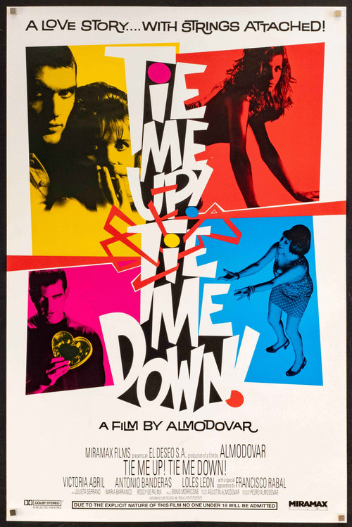 Tie Me Up! Tie Me Down! Original Vintage Movie Poster