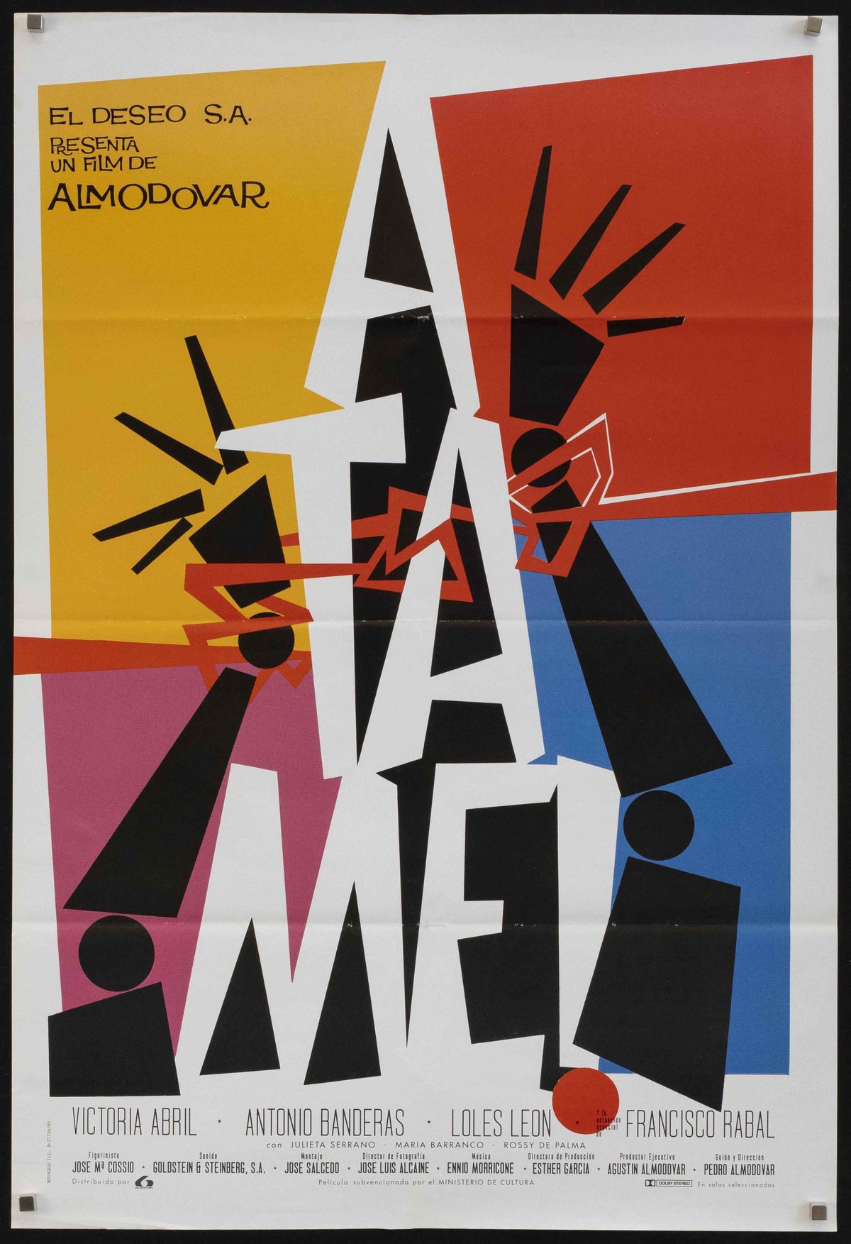 Tie Me Up! Tie Me Down! Original Vintage Movie Poster