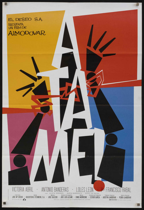 Tie Me Up! Tie Me Down! Original Vintage Movie Poster