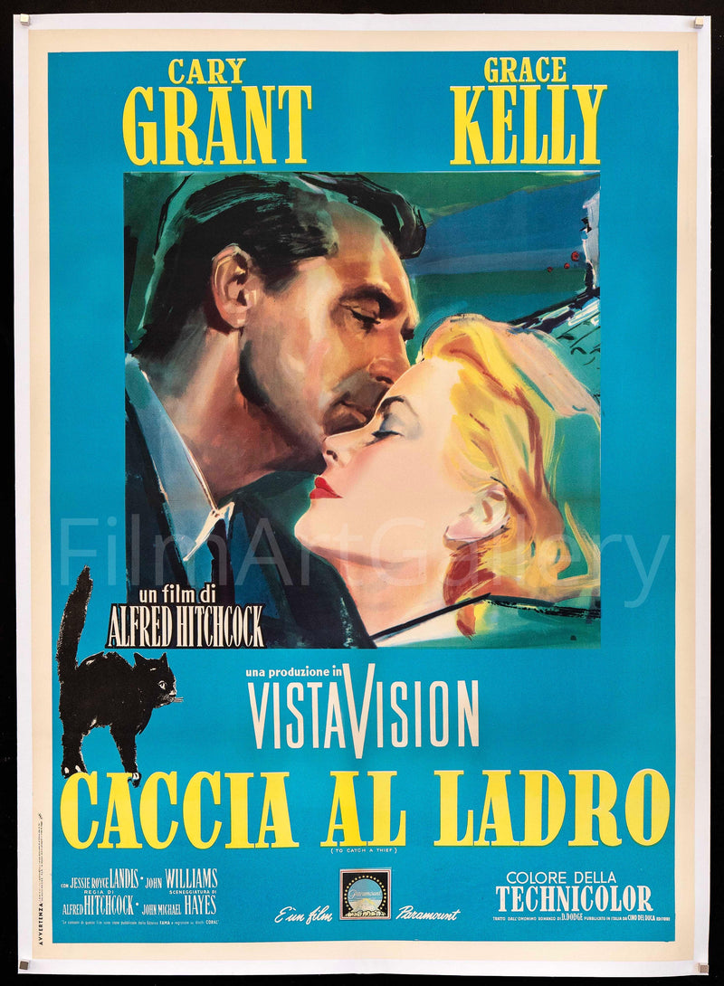To Catch a Thief Italian 2 foglio (39x55) Original Vintage Movie Poster