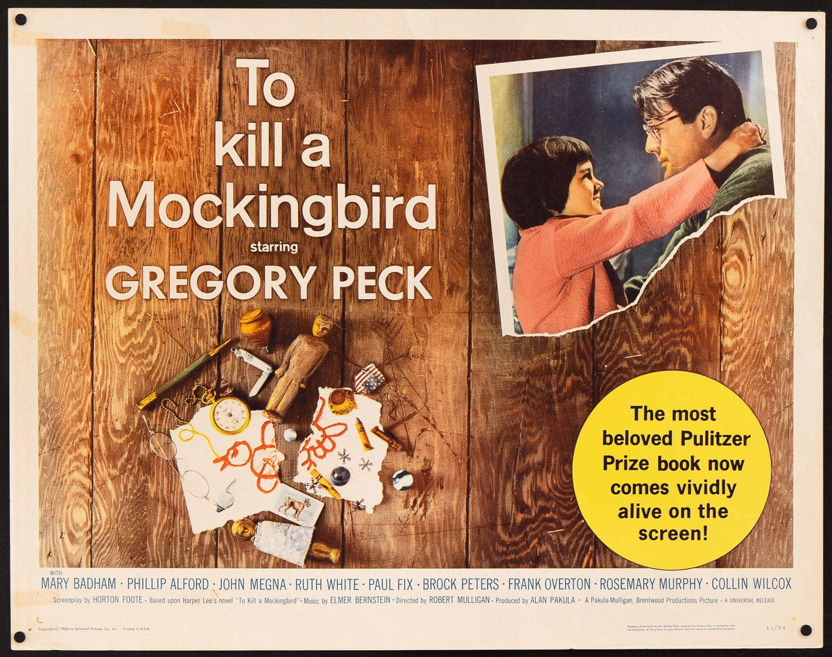 To Kill a Mockingbird Half Sheet (22x28) Original Vintage Movie Poster