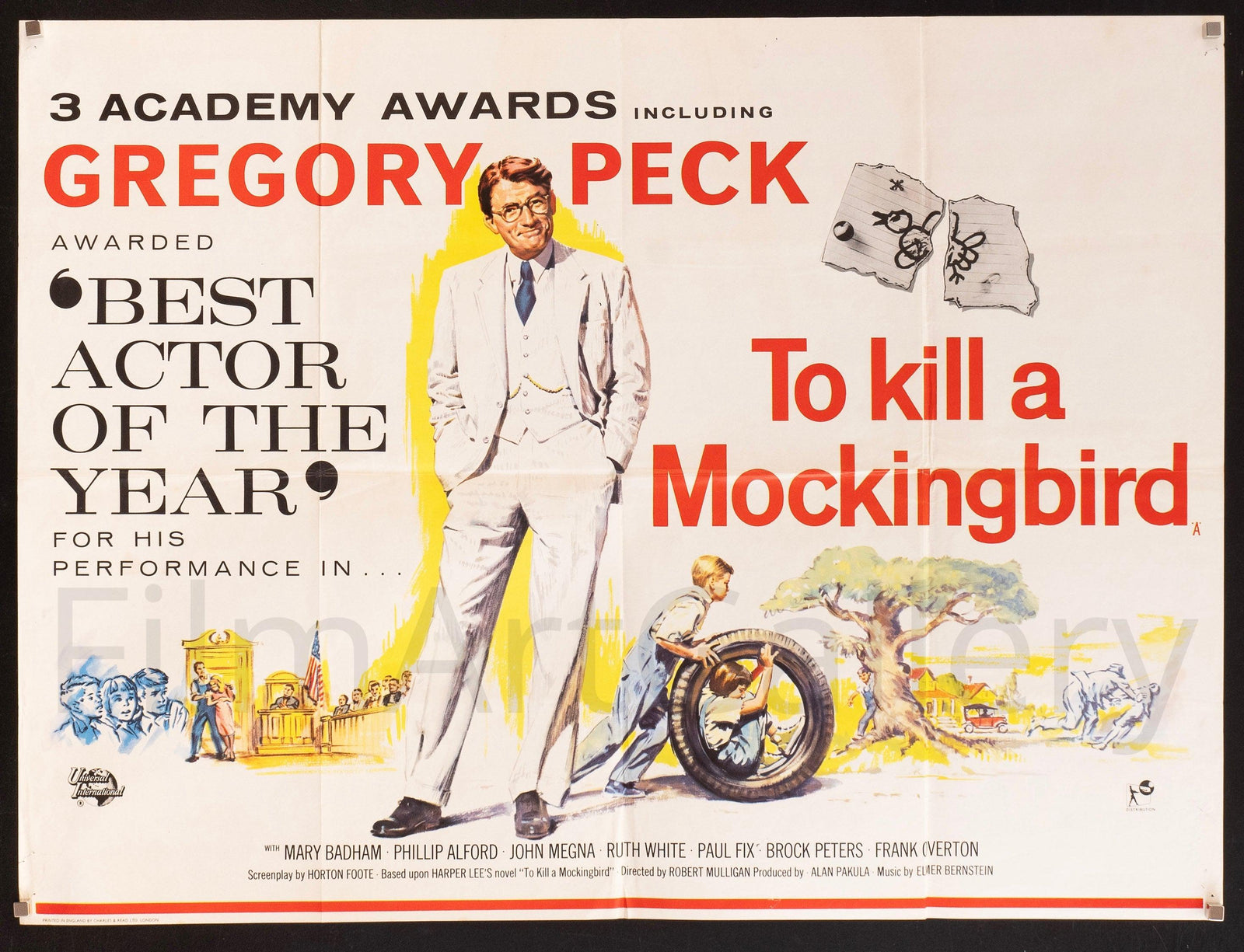 To Kill a Mockingbird Original Vintage Movie Poster