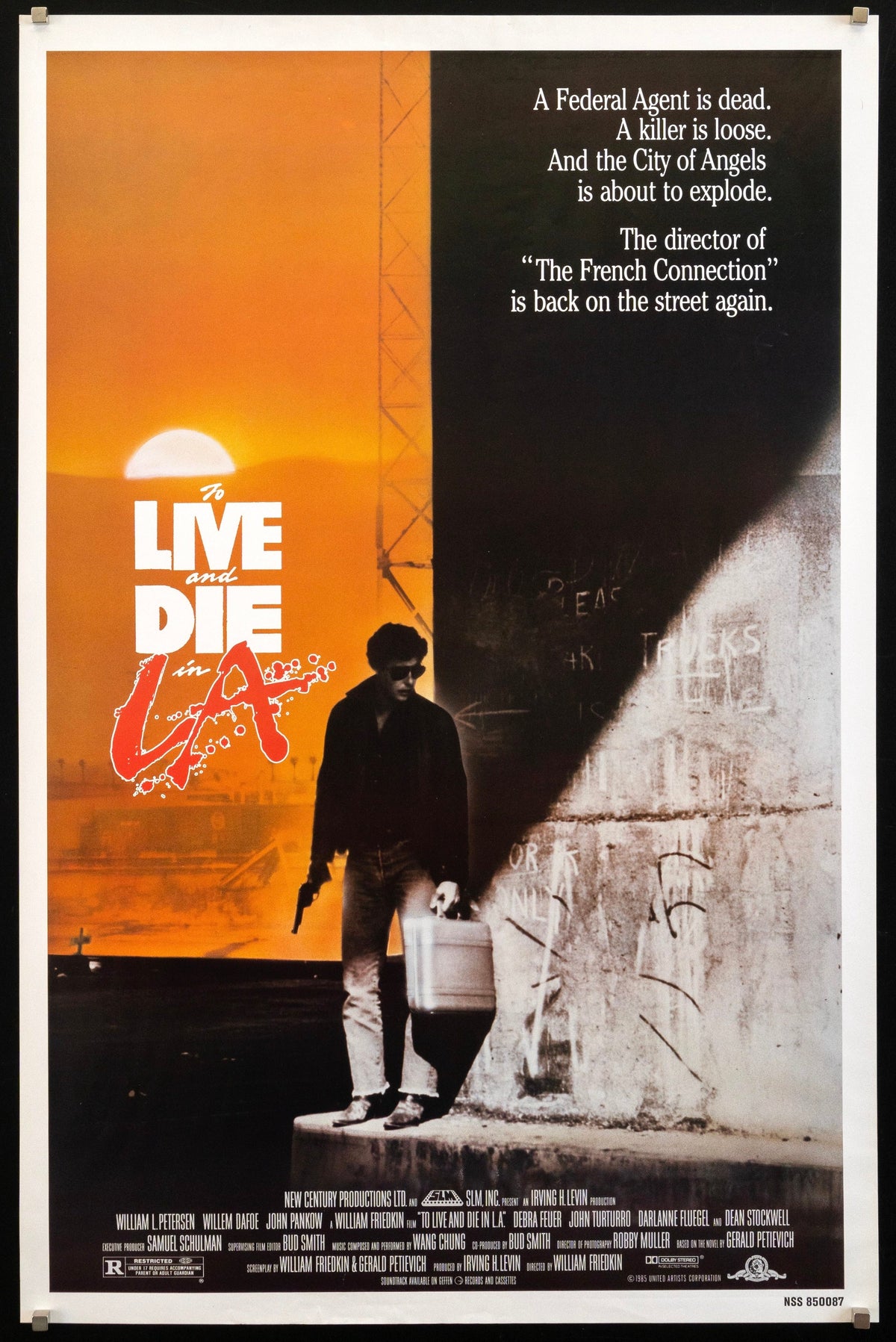 To Live and Die in L.A. Original Vintage Movie Poster