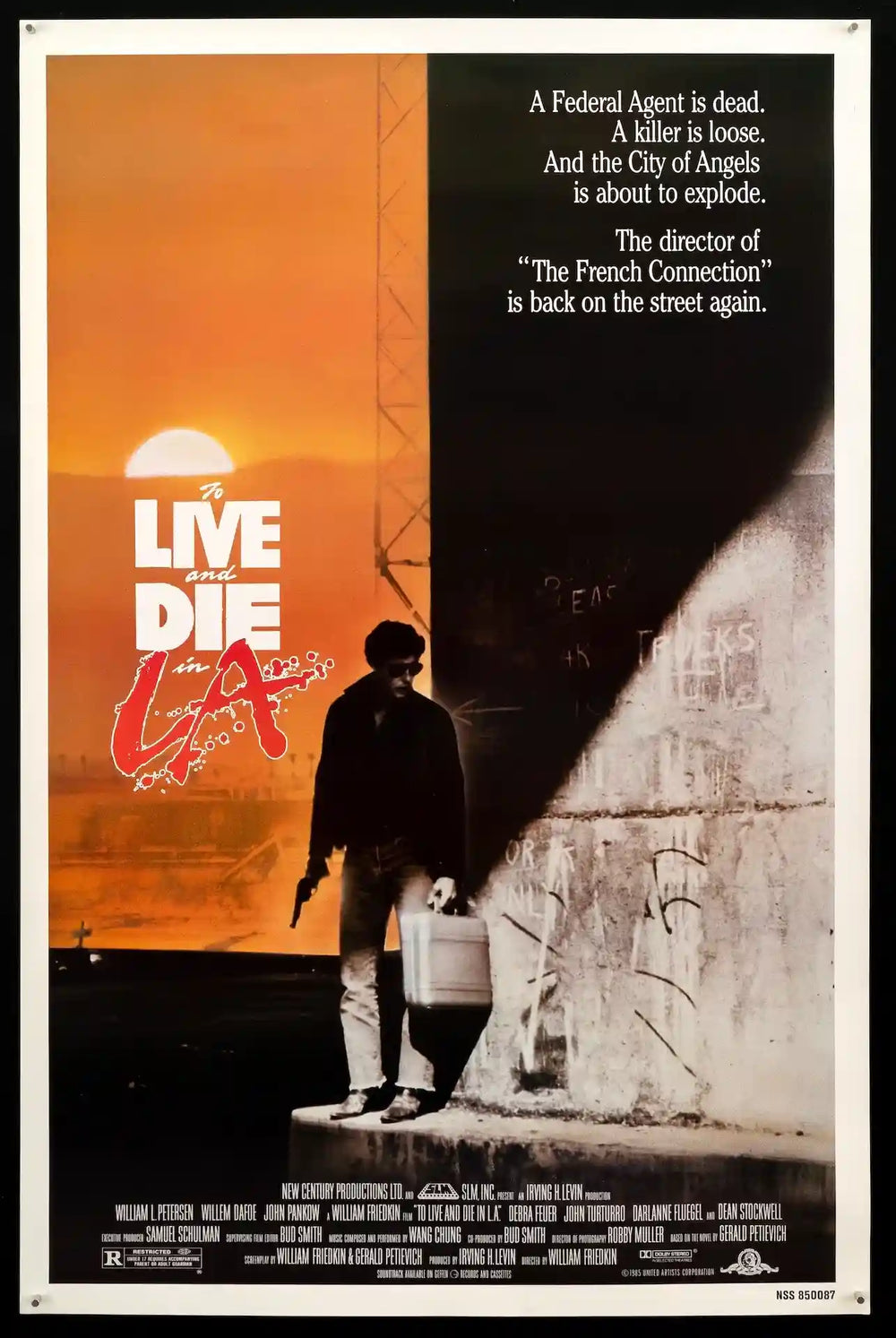 To Live and Die in L.A. Original Vintage Movie Poster