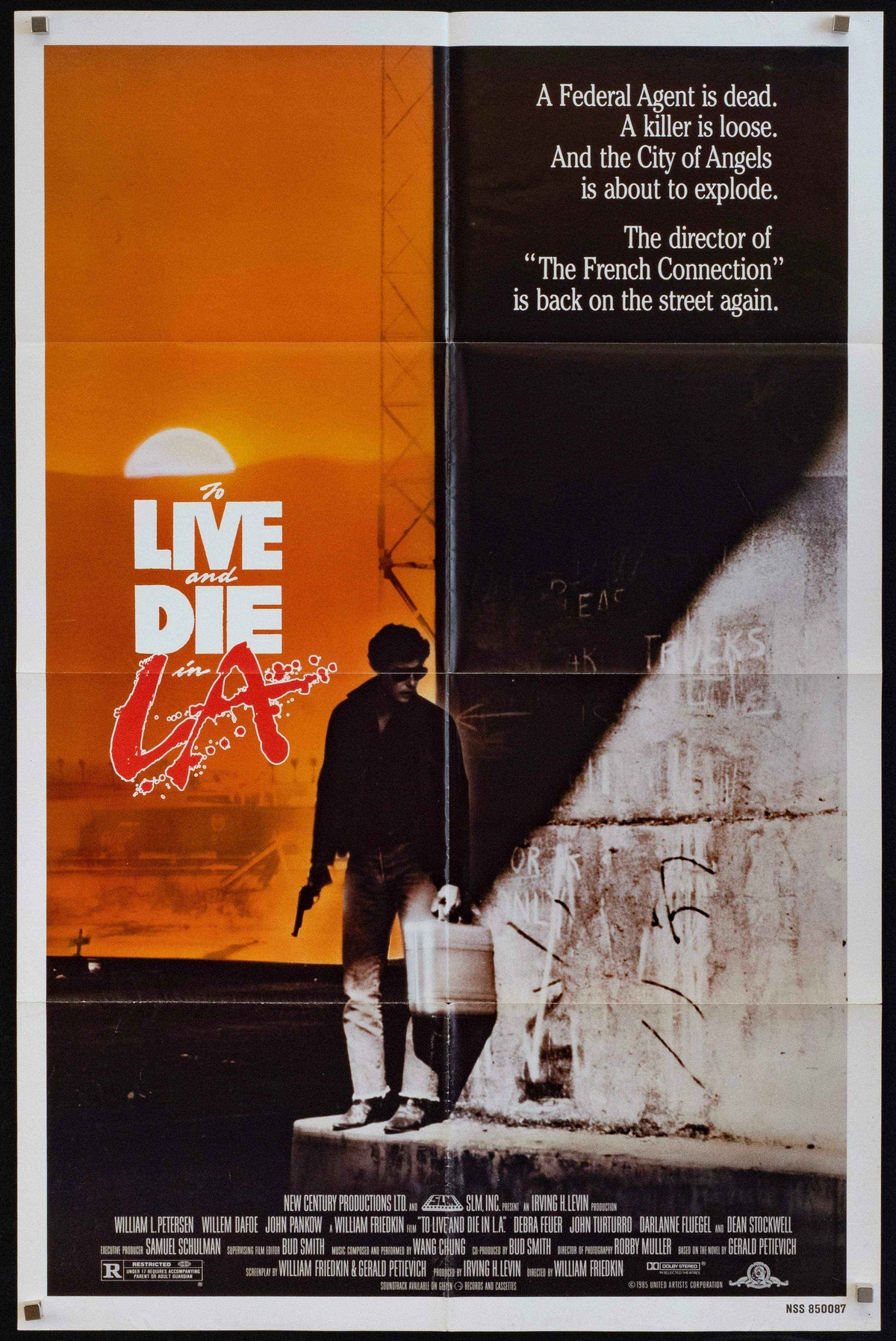 To Live and Die in L.A. Original Vintage Movie Poster