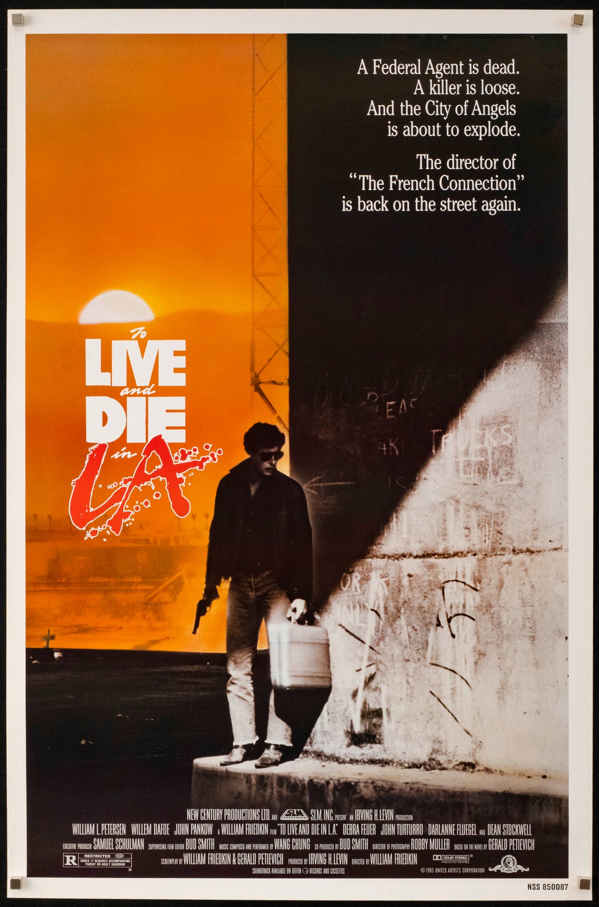 To Live and Die in L.A. Original Vintage Movie Poster
