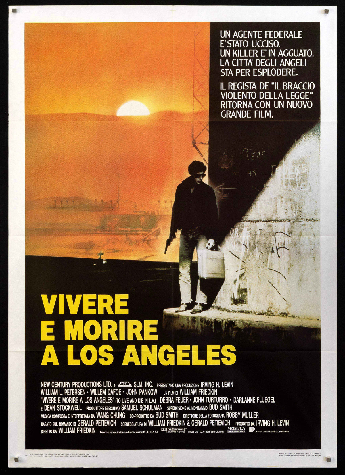 To Live and Die in L.A. Original Vintage Movie Poster