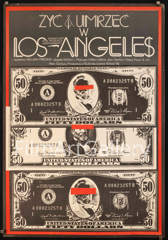 To Live and Die in L.A. Original Vintage Movie Poster