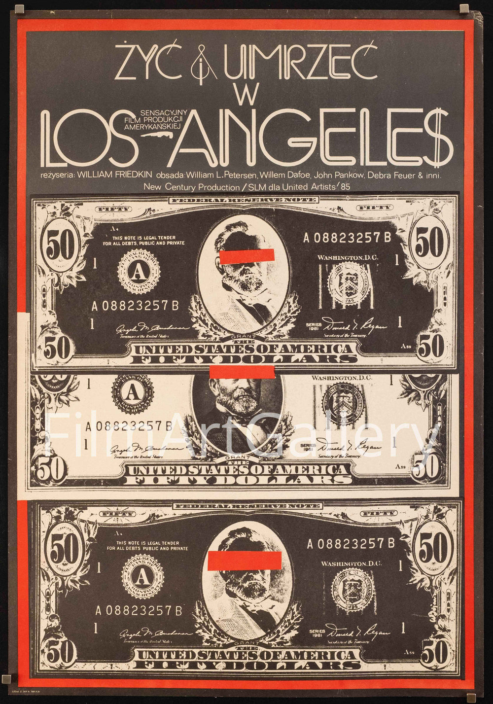To Live and Die in L.A. Original Vintage Movie Poster