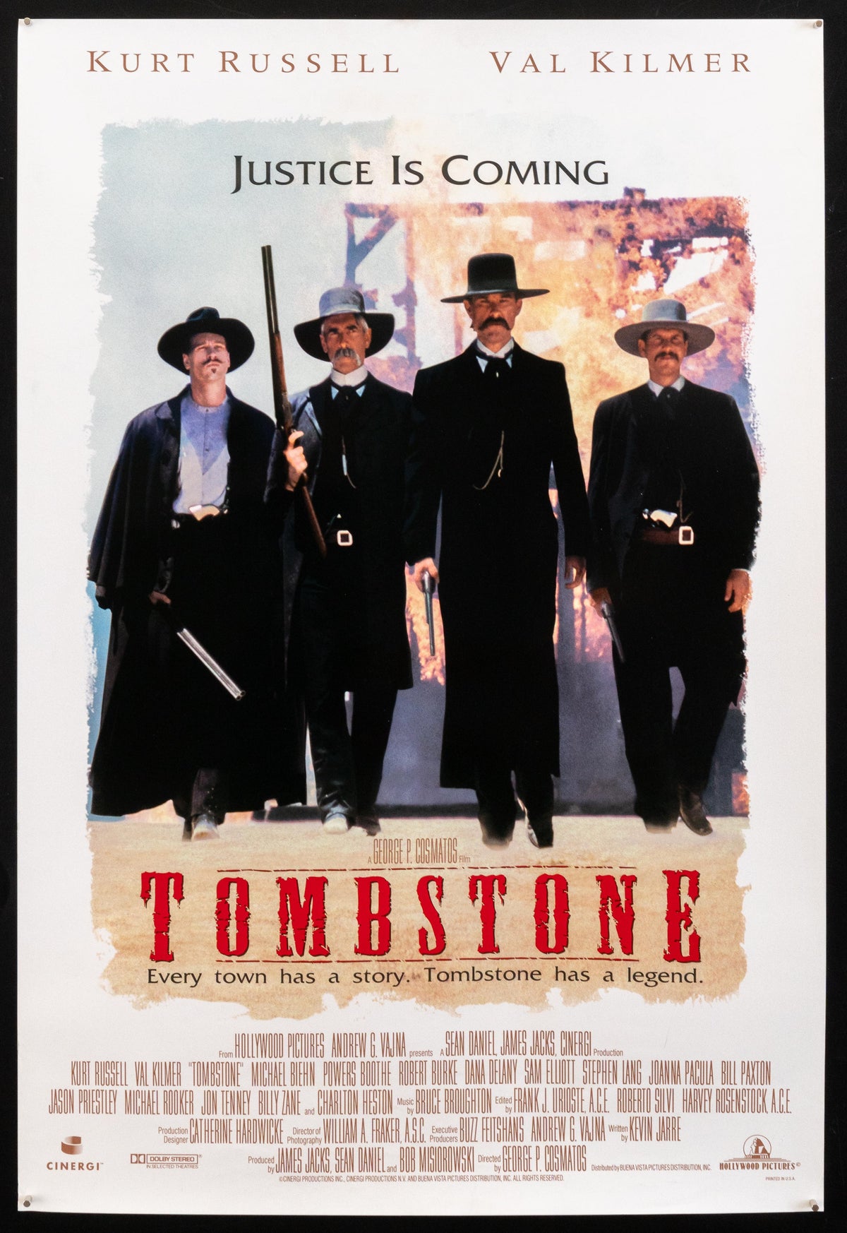 Tombstone Original Vintage Movie Poster