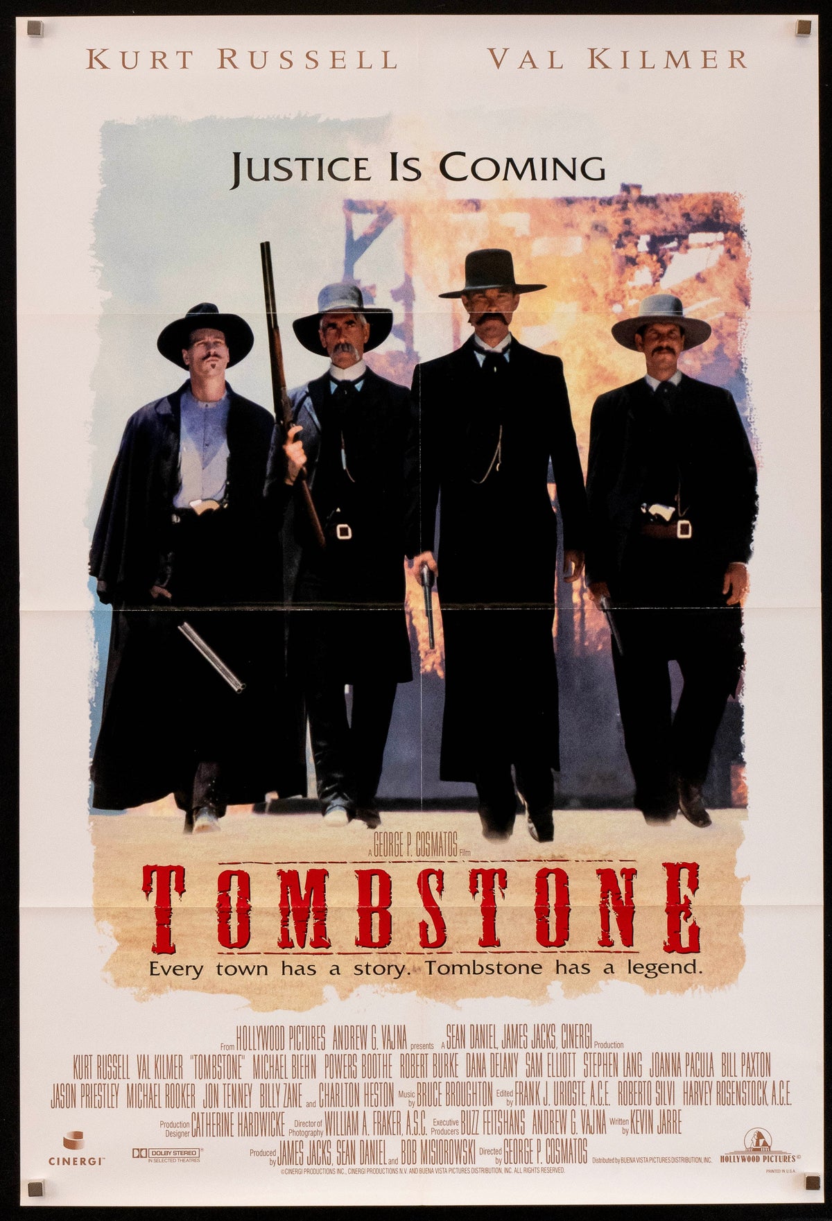 Tombstone Original Vintage Movie Poster