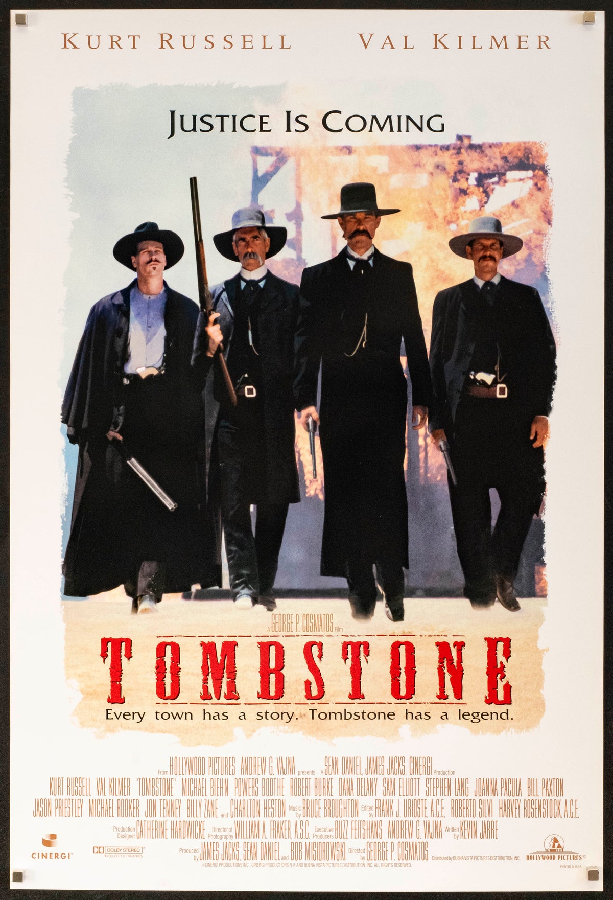Tombstone Original Vintage Movie Poster