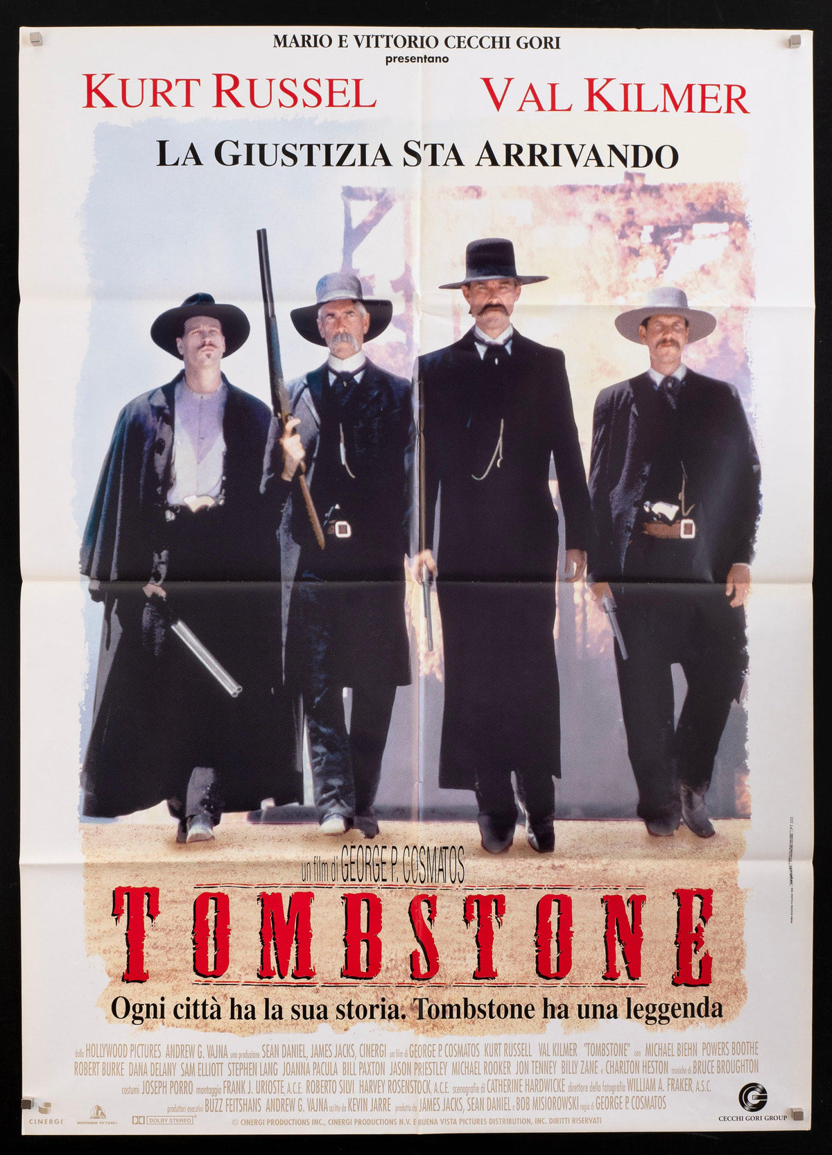 Tombstone Original Vintage Movie Poster