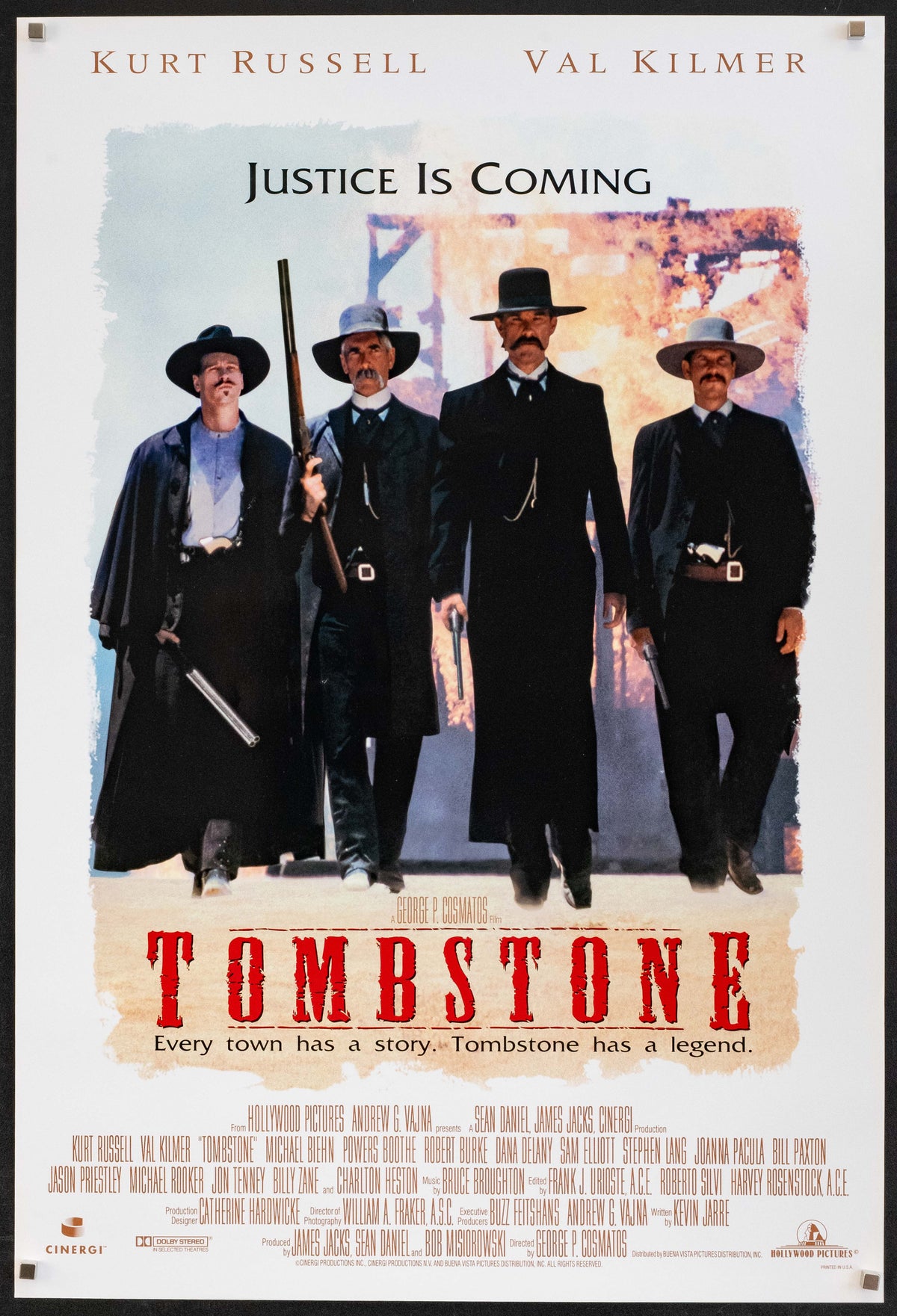 Tombstone Original Vintage Movie Poster