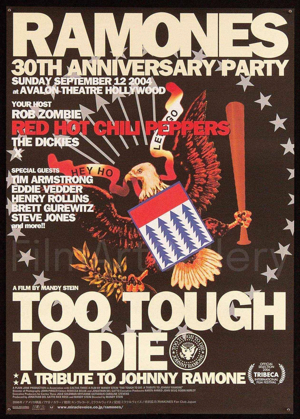 Too Tough To Die: A Tribute To Johnny Ramone Original Vintage Movie Poster