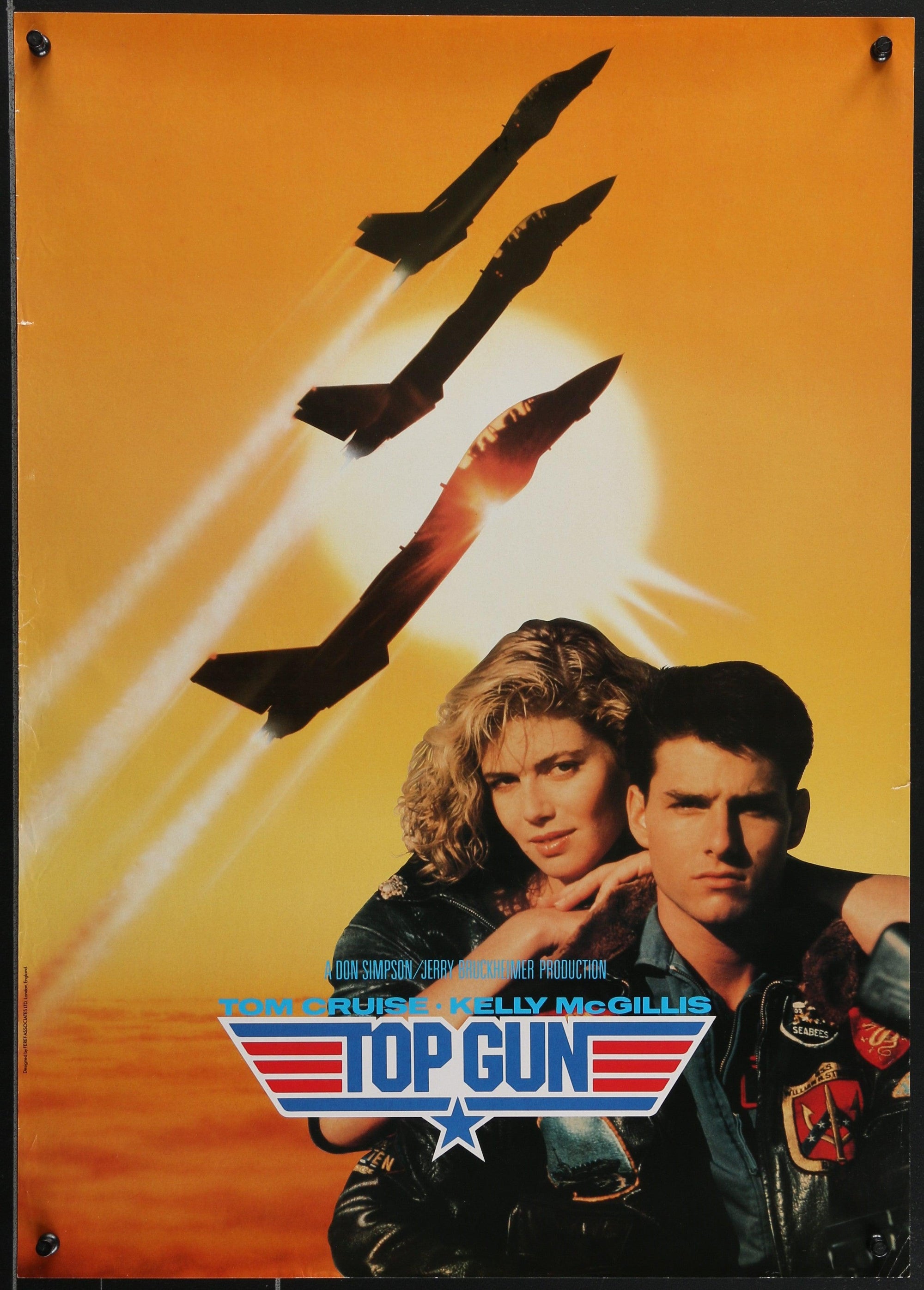Top Gun Movie Poster 1986 17x24