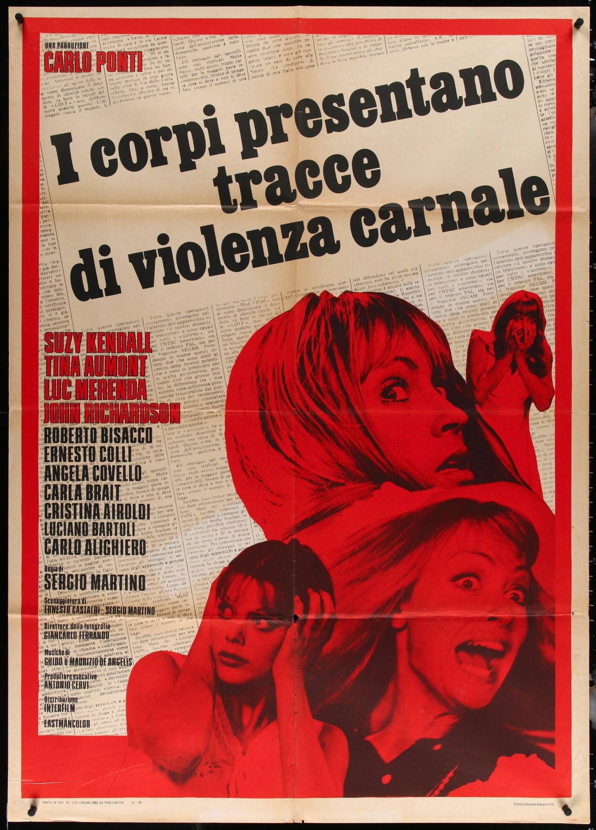 Torso Original Vintage Movie Poster