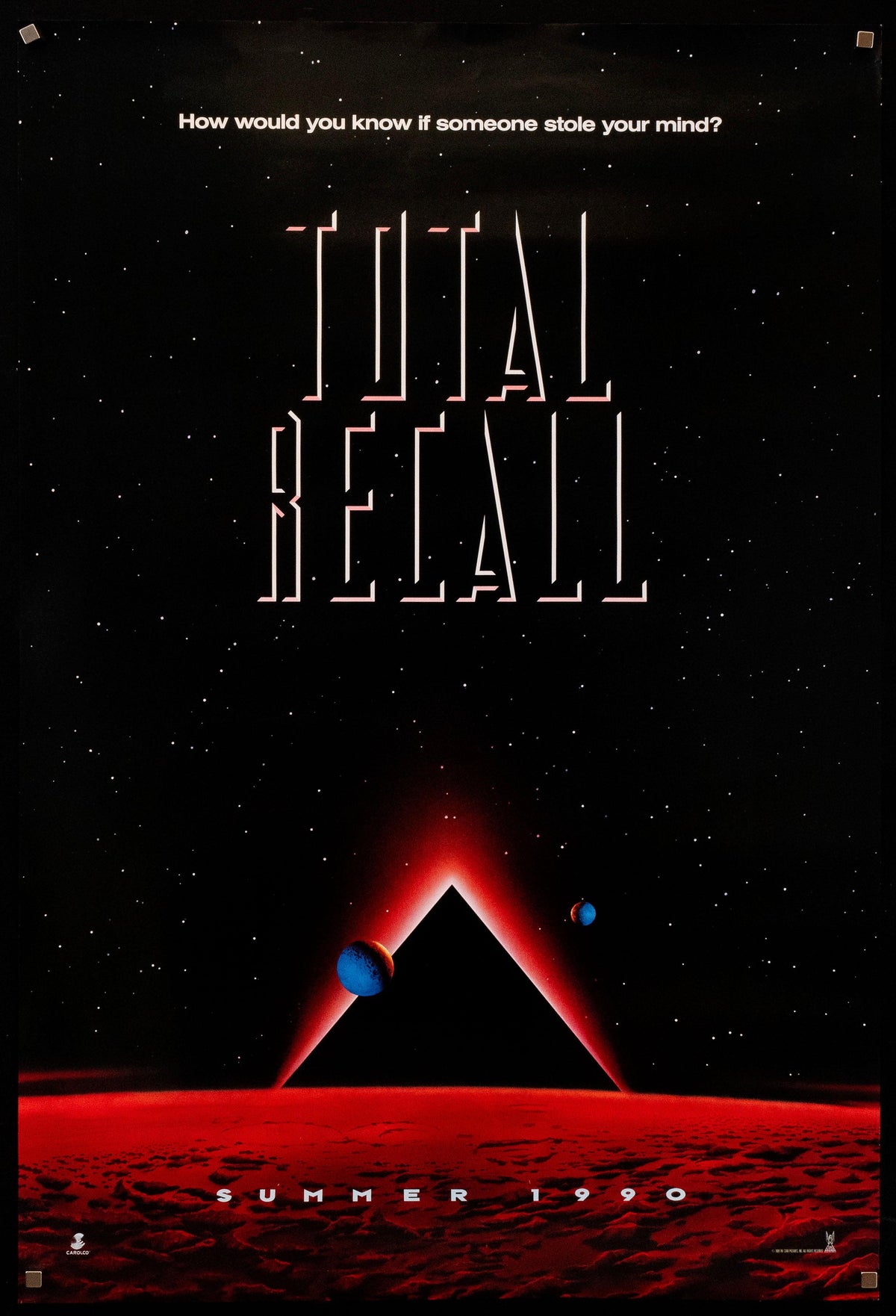 Total Recall Original Vintage Movie Poster