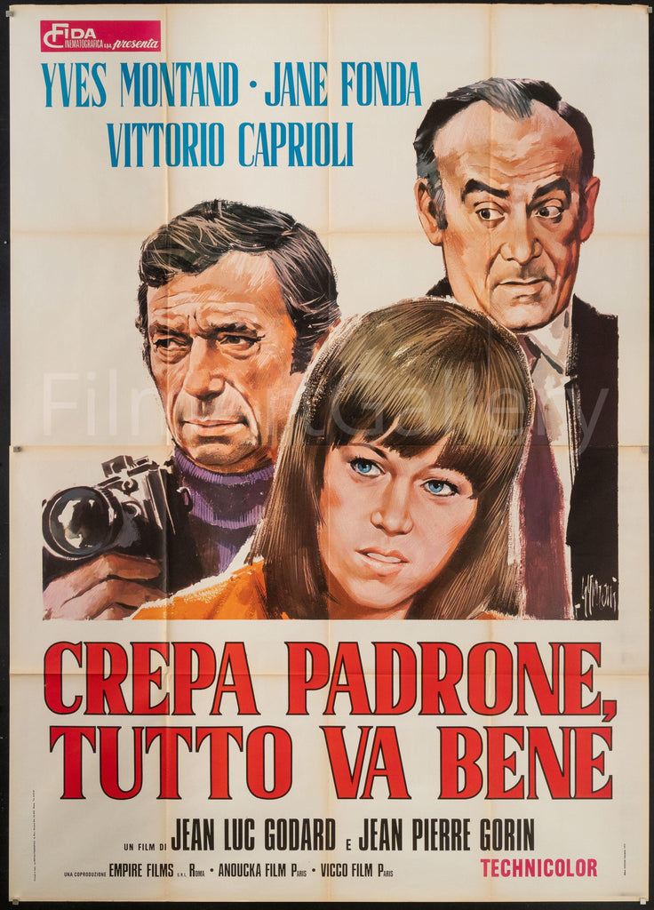 Tout Va Bien Italian 4 Foglio (55x78) Original Vintage Movie Poster