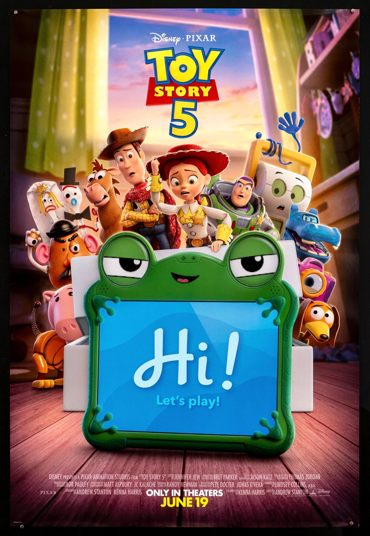 Toy Story 5 Original Vintage Movie Poster