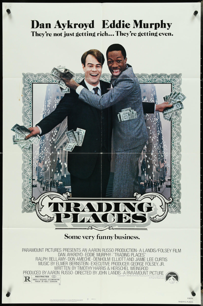 Trading Places 1 Sheet (27x41) Original Vintage Movie Poster