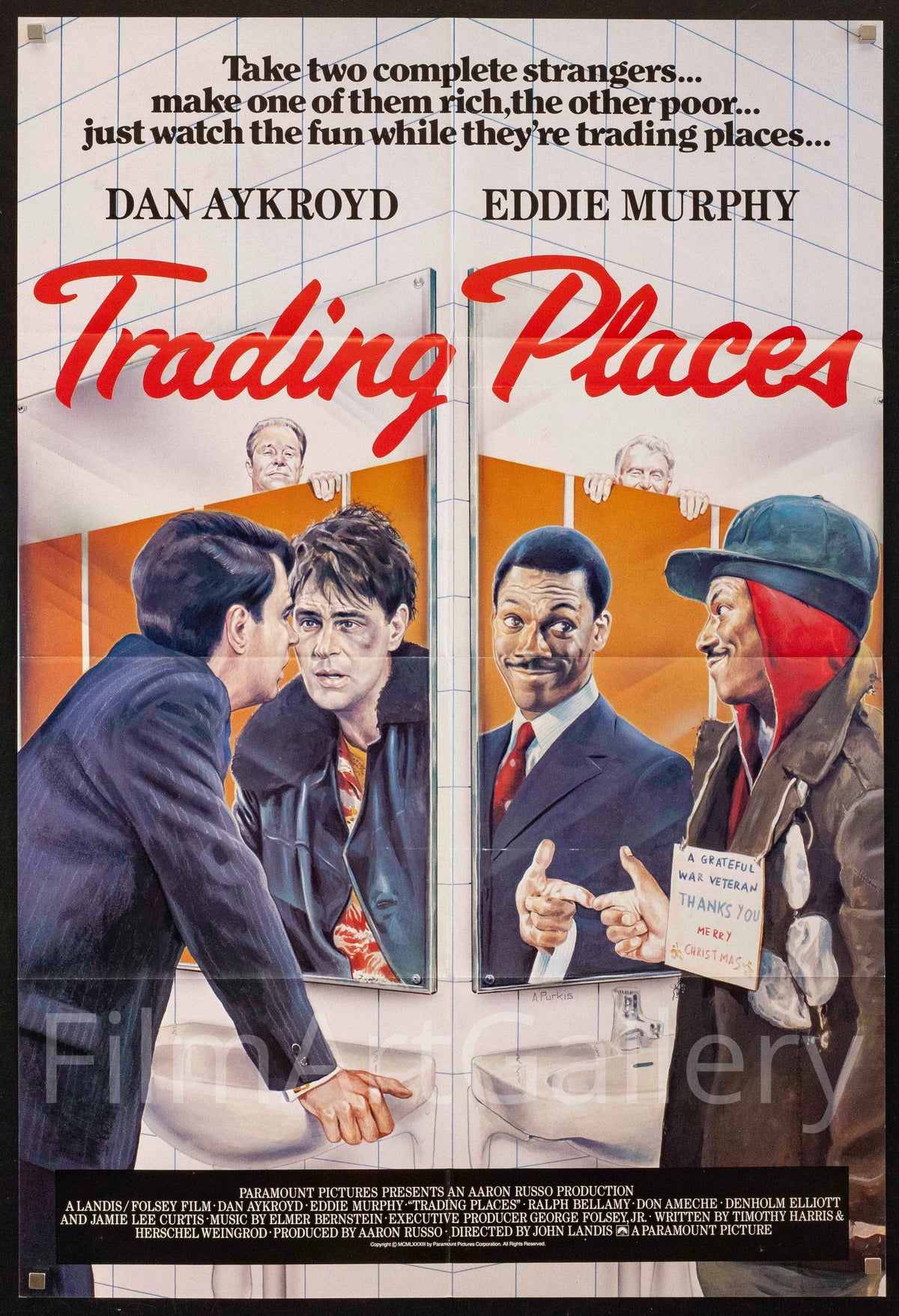 Trading Places Original Vintage Movie Poster