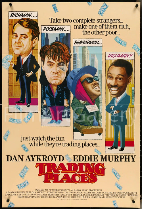 Trading Places Original Vintage Movie Poster