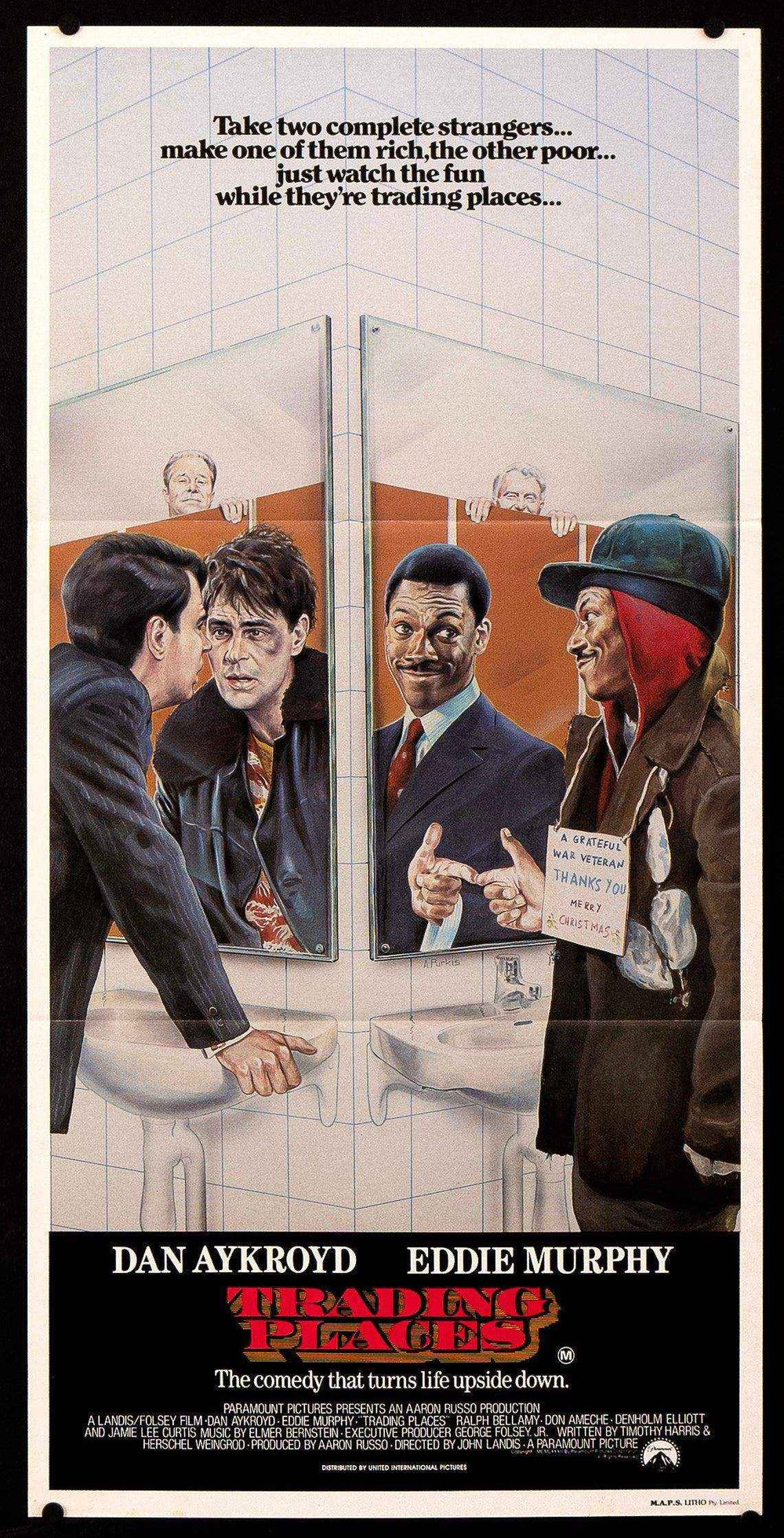 Trading Places Original Vintage Movie Poster