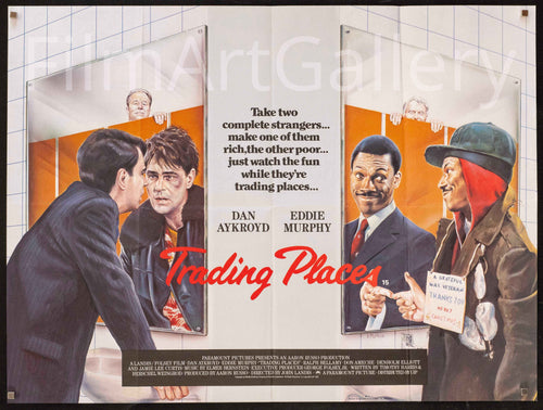 Trading Places Original Vintage Movie Poster
