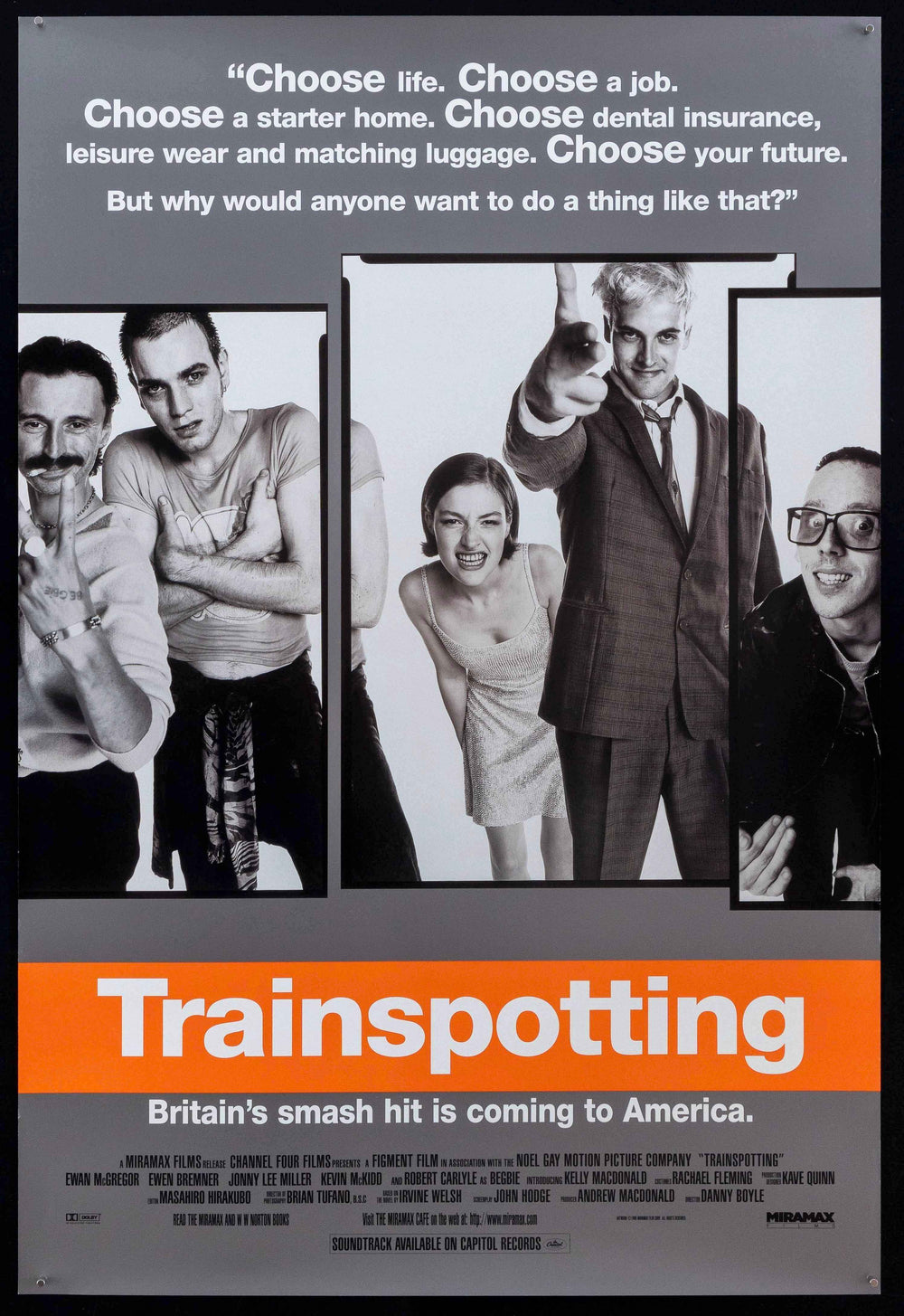 Trainspotting Original Vintage Movie Poster