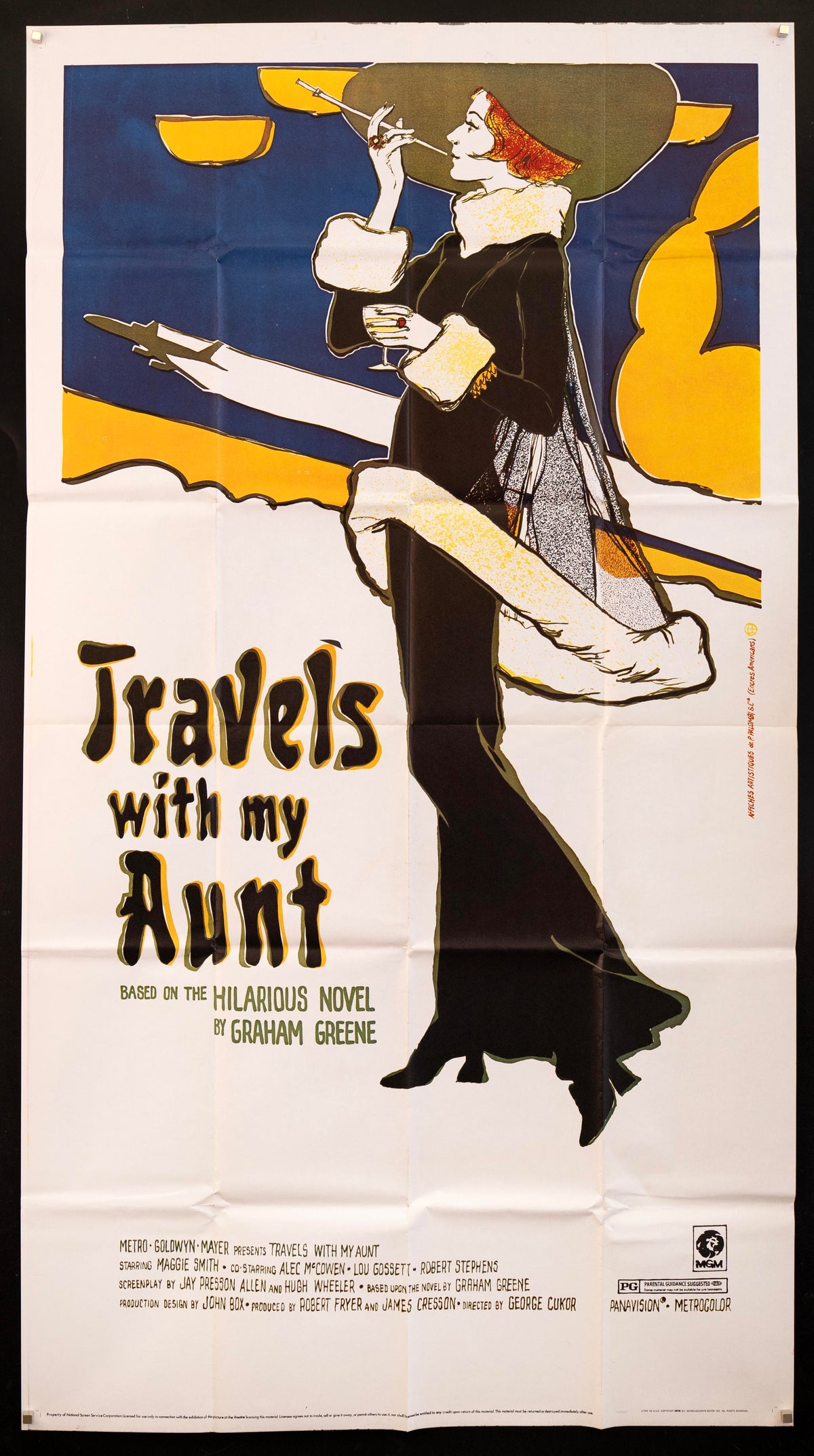 Travels with My Aunt 3 Sheet (41x81) Original Vintage Movie Poster