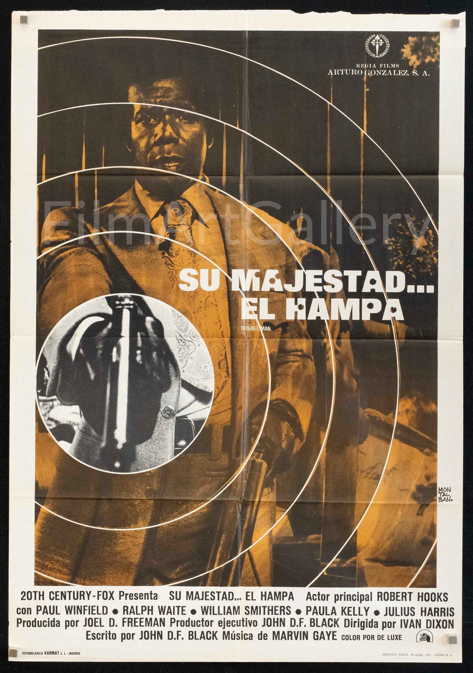 Trouble Man Original Vintage Movie Poster