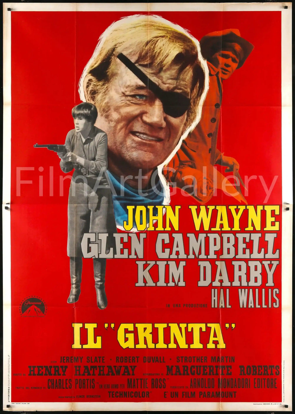 True Grit Original Vintage Movie Poster