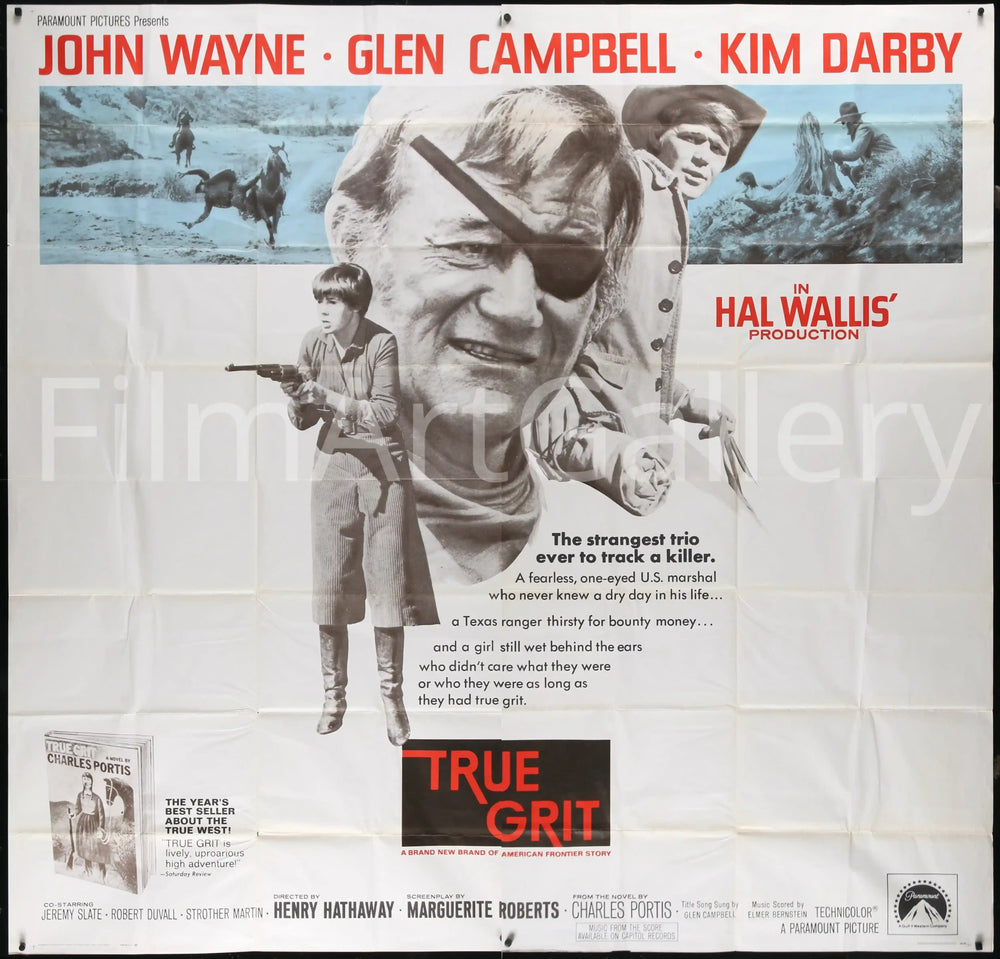 True Grit Original Vintage Movie Poster