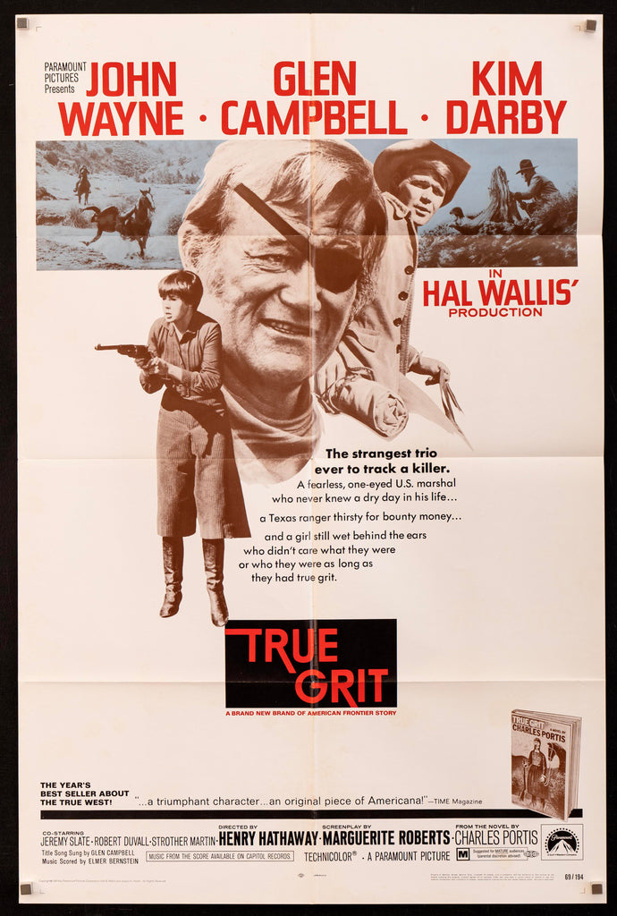 True Grit Original Vintage Movie Poster