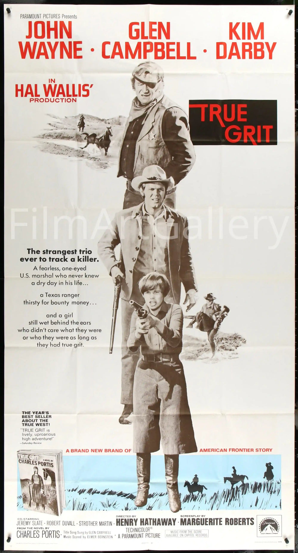 True Grit Original Vintage Movie Poster