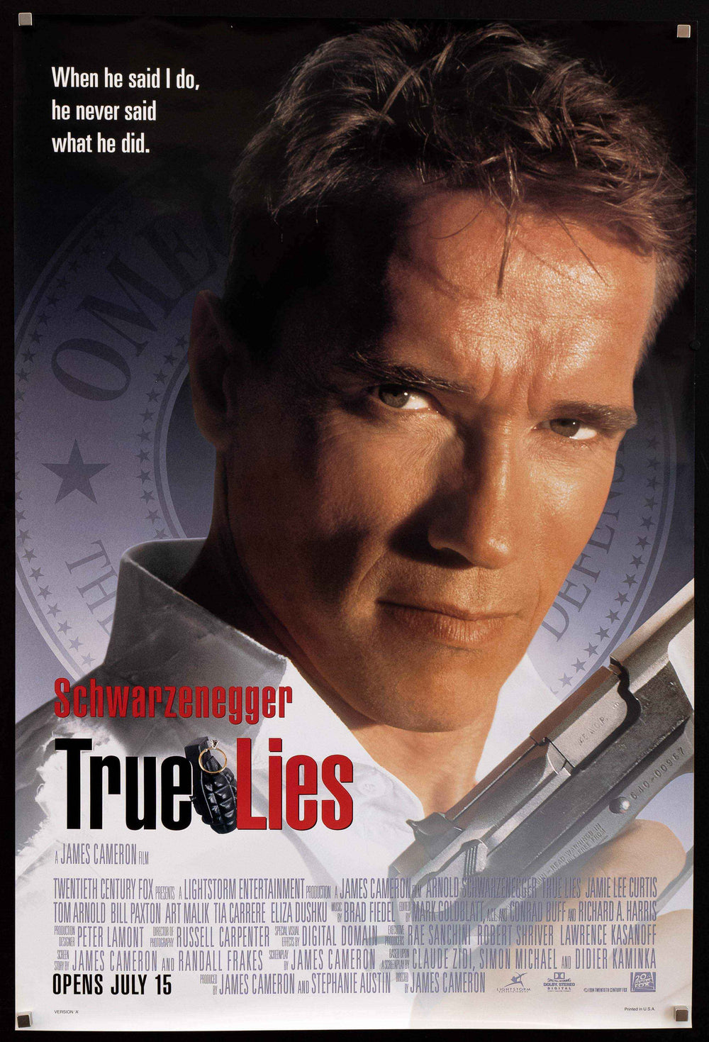 True Lies Original Vintage Movie Poster