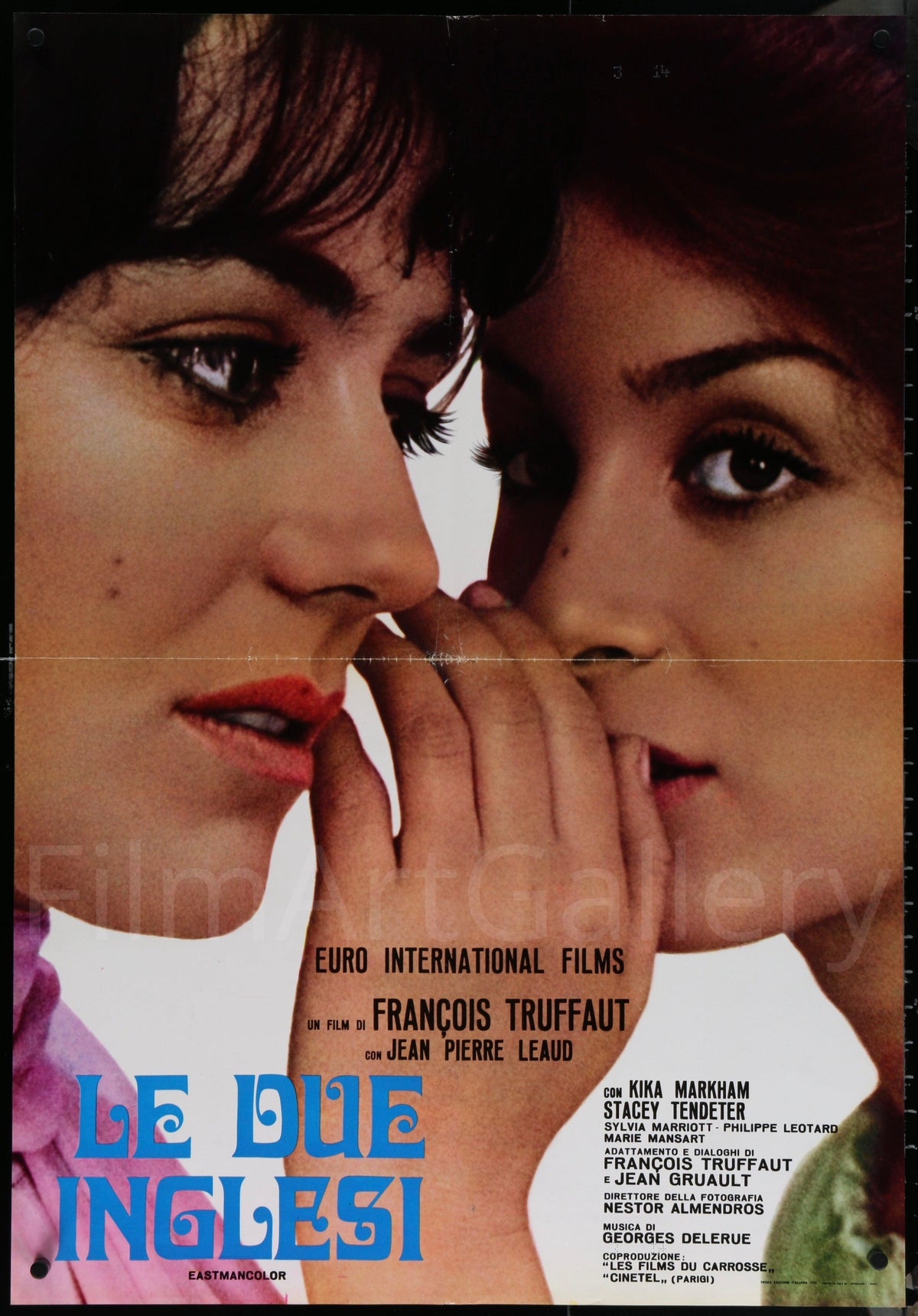 Two English Girls Italian 1 foglio (26x37) Original Vintage Movie Poster