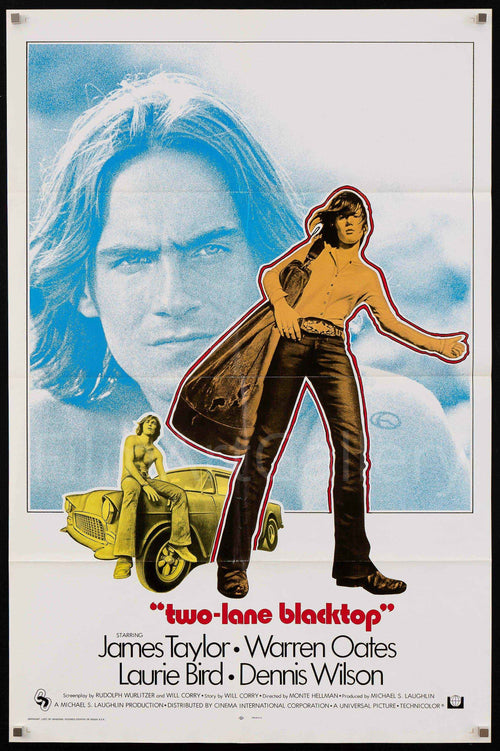 Two Lane Blacktop Original Vintage Movie Poster