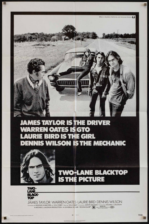 Two Lane Blacktop Original Vintage Movie Poster