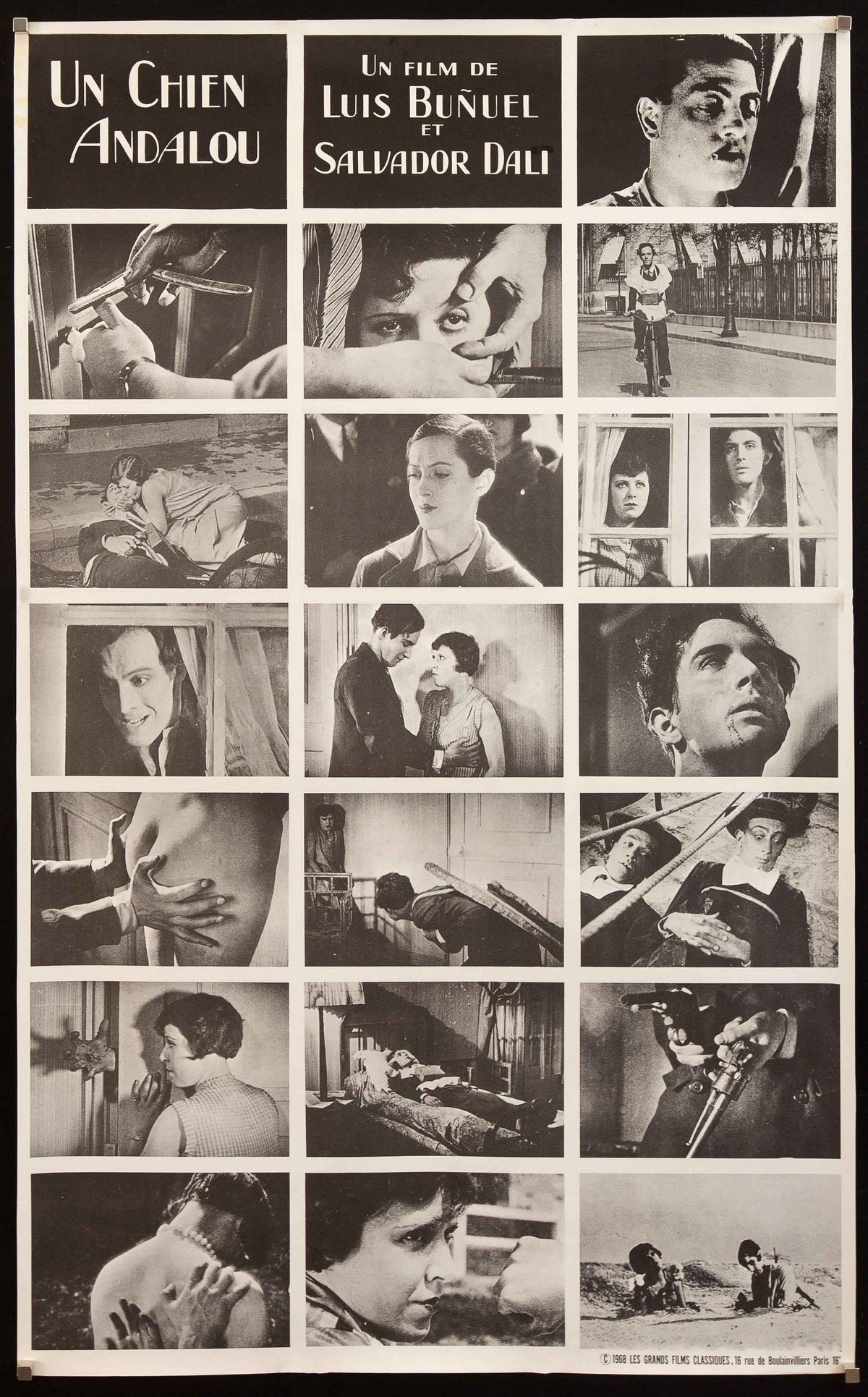 Un Chien Andalou Original Vintage Movie Poster