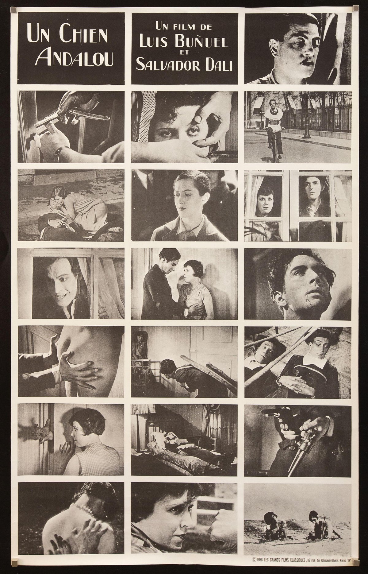 Un Chien Andalou Original Vintage Movie Poster