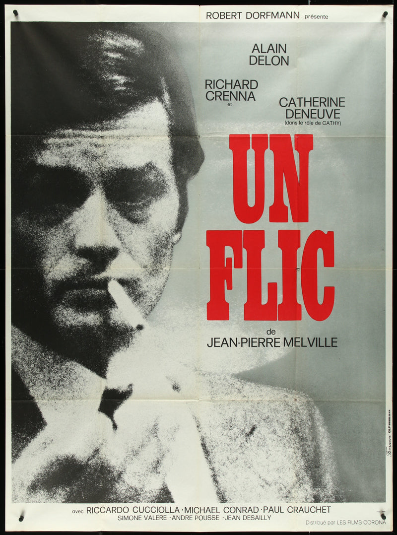 Un Flic French 1 panel (47x63) Original Vintage Movie Poster