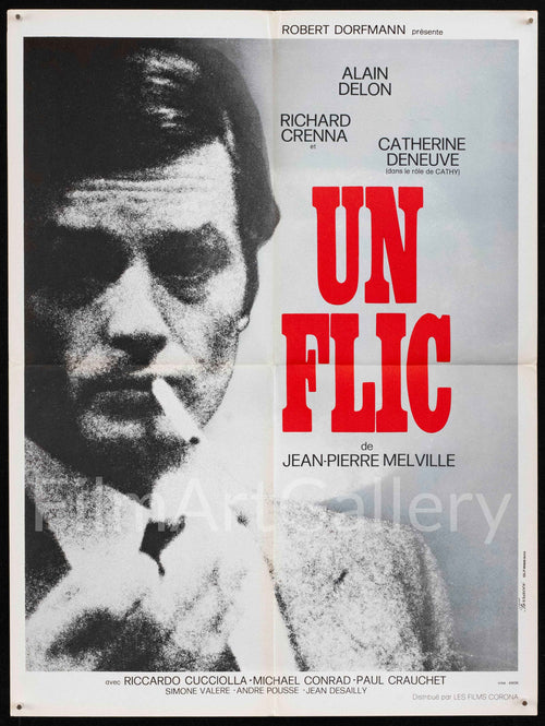Un Flic Original Vintage Movie Poster