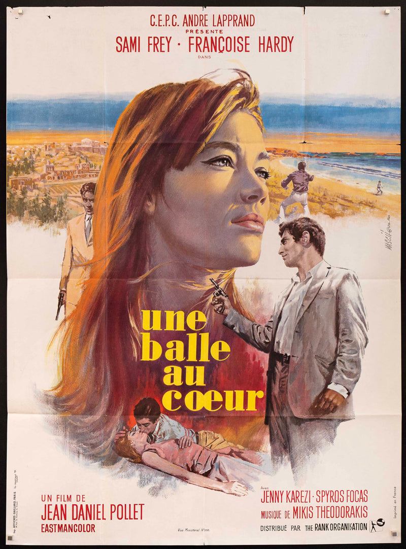 Une Balle au Coeur French 1 panel (47x63) Original Vintage Movie Poster