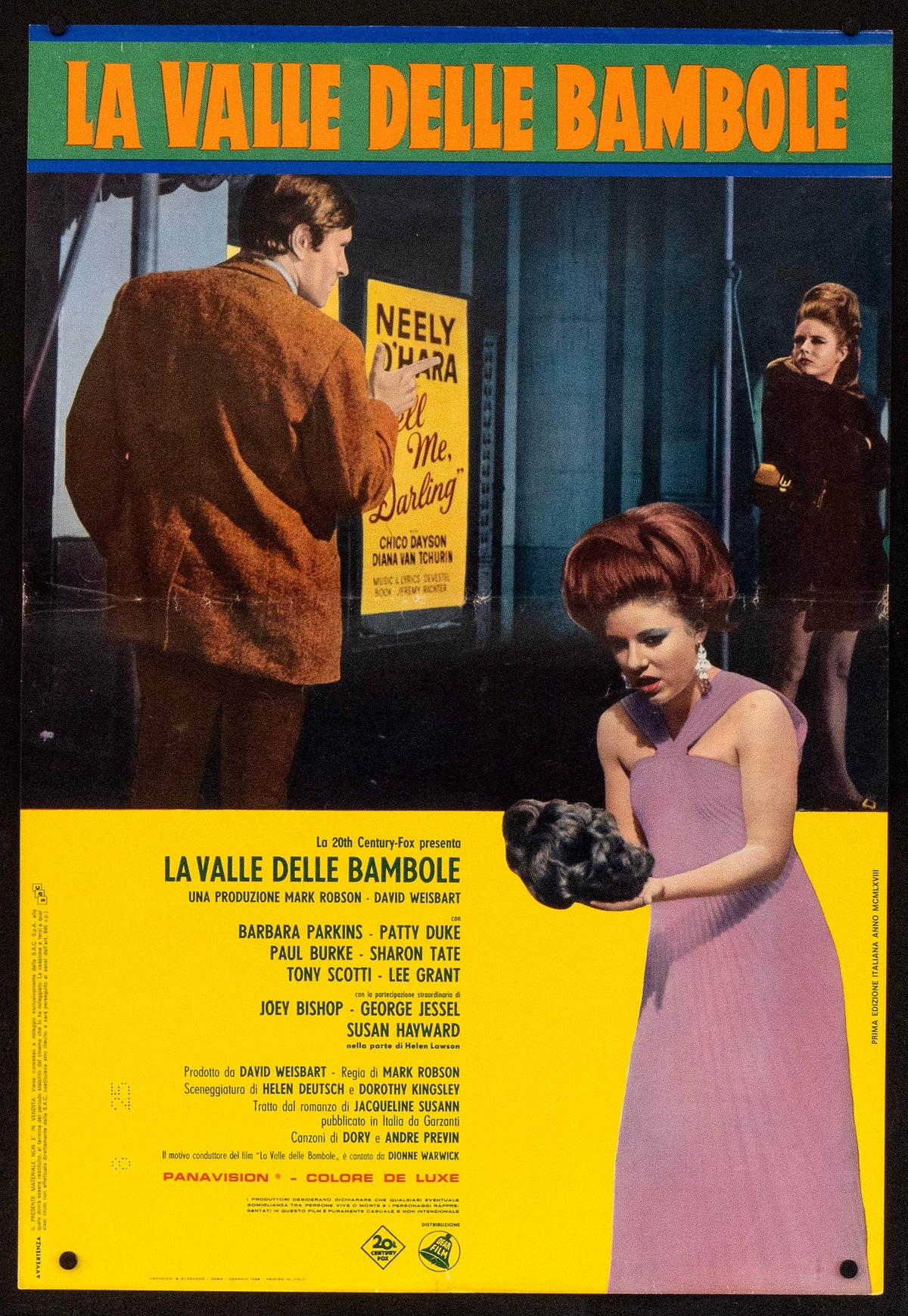 Valley of the Dolls Italian Photobusta (18x26) Original Vintage Movie Poster