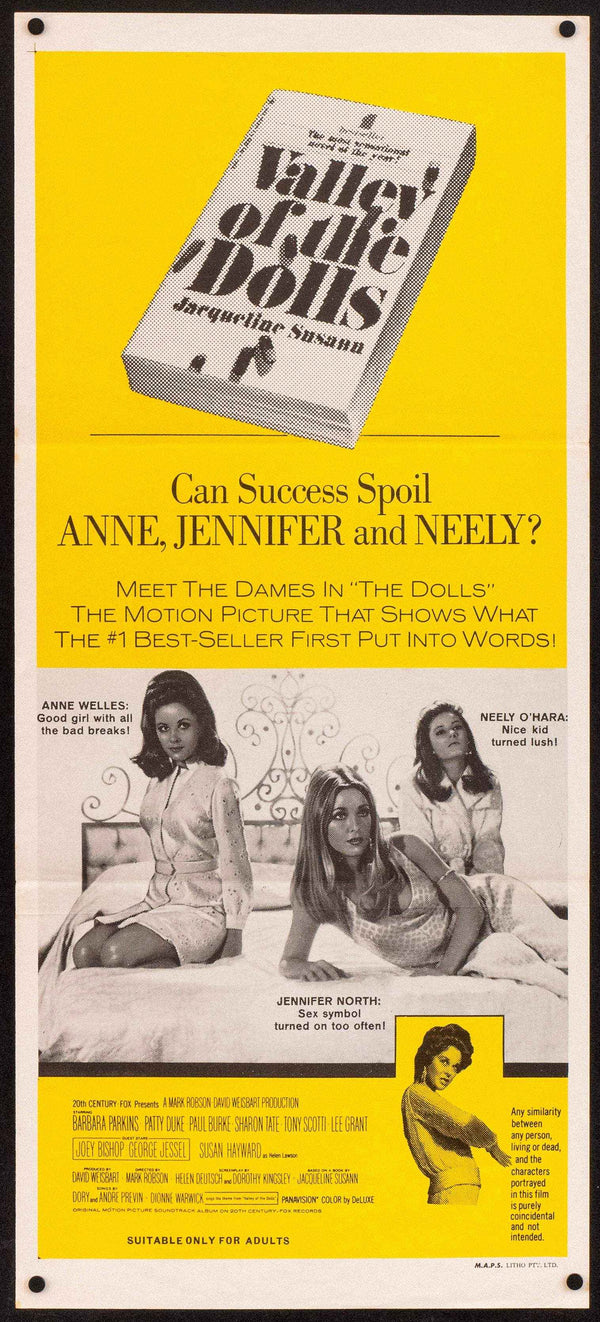 Valley of the Dolls Movie Poster 1968 Australian Daybill (13x30)